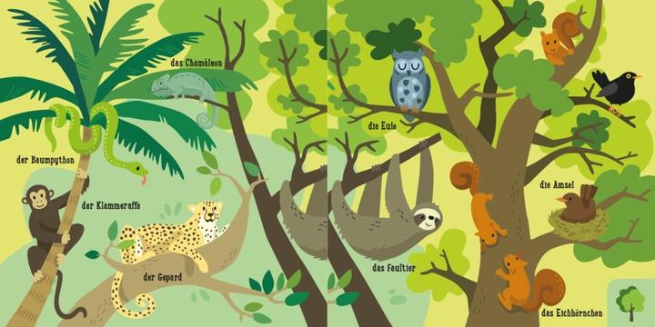 Actual product image Baby Pixi (unbreakable) 154: My Baby Pixi buggy book: Great animals (German)