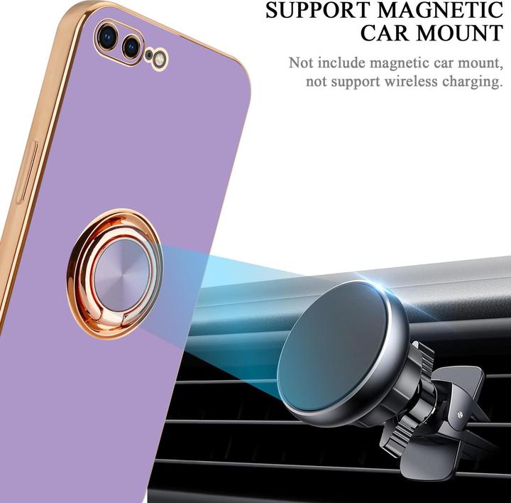 Immagine prodotto Cadorabo Custodia per Apple iPhone 7 PLUS / 7S PLUS / 8 PLUS in TPU con protezione della fotocamera e anello (Apple iPhone 7 Plus, Apple iPhone 7s Plus)
