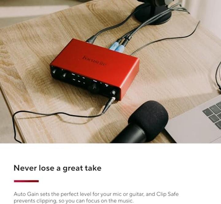 Actual product image Focusrite Scarlett 2i2 – 4th Generation (USB)
