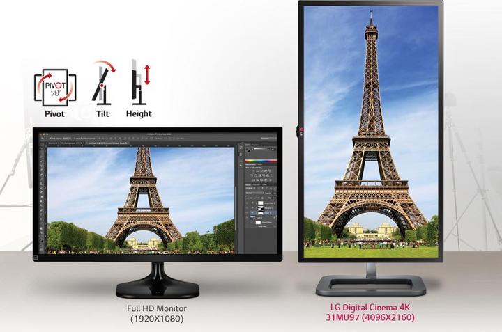 LG 31MU97-B Cinéma numérique 4K (4096 x 2160 pixels, 31")