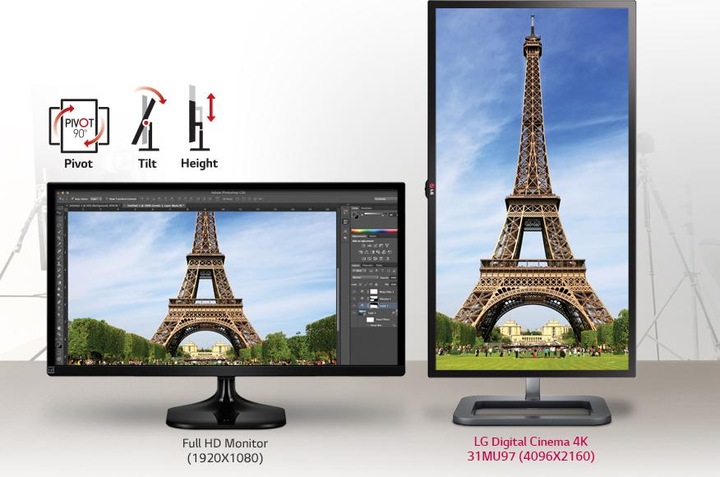 Produktbild LG 31MU97-B Digital Cinema 4K (4096 x 2160 Pixel, 31")