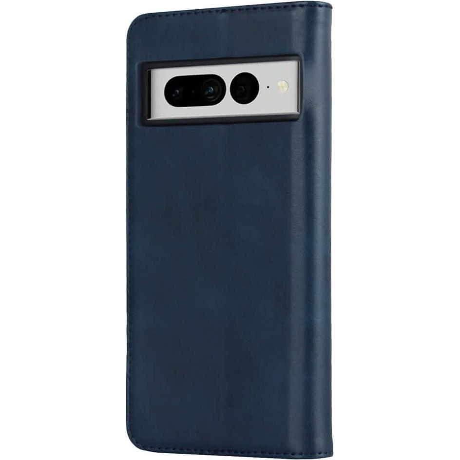 Thumbnail - Cover-Discount Google Pixel 7 Pro - Stand Flip Case Hülle dunkelblau (Google Pixel 7 Pro), Smartphone Hülle, Blau