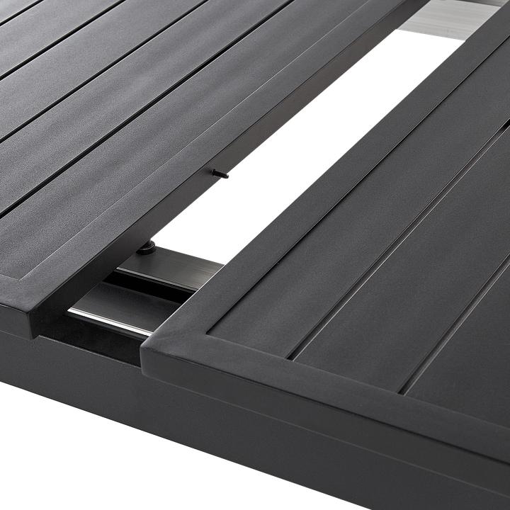 Produktbild Beliani Gartentisch Aluminium schwarz 180 / 240 x 90 cm ausziehbar VALCANETTO (90 cm)