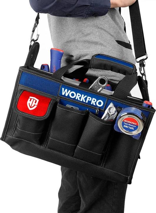 Actual product image Workpro Werkzeugtasche 39 x 22 x 29 cm Stoff 28 L