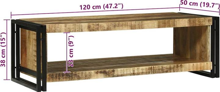 Image du produit vidaXL Moderner Couchtisch (120 x 50 x 38 cm)
