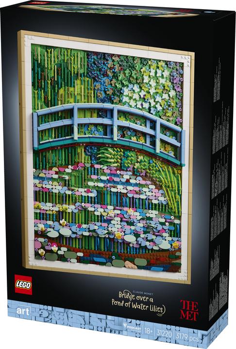 LEGO Claude Monet - Pont sur un étang de nénuphars (31220, LEGO Art)