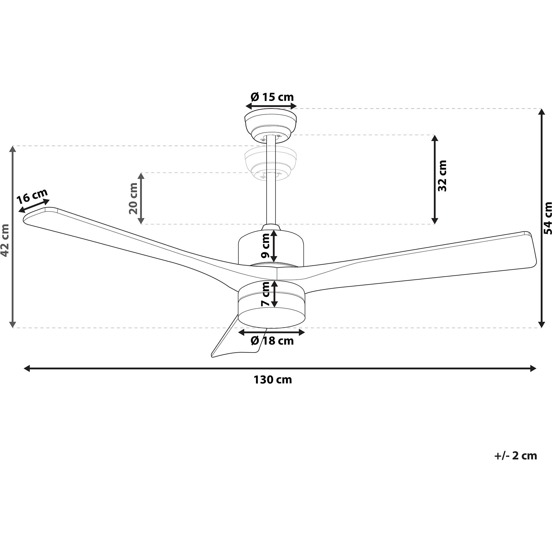 Thumbnail - Beliani Aruwimi, Ventilator, Braun