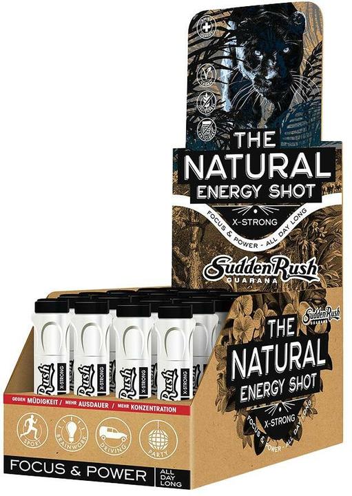 Sudden Rush Shot d'énergie naturelle X-Strong (Framboise, 24 x)