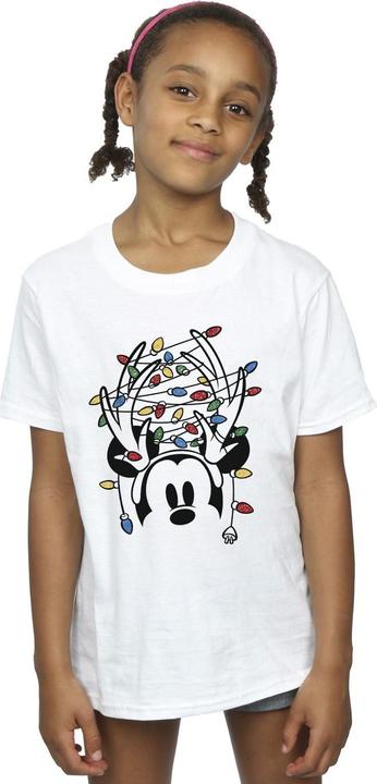 Produktbild Disney Mickey Mouse Christmas Head Lights TShirt Mädchen (140, 146)
