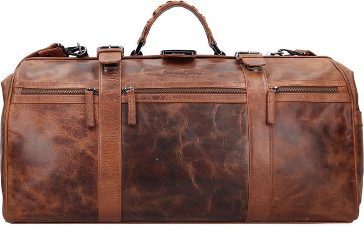 Immagine prodotto Greenland Nature Montana Borsa da viaggio Weekender RFID in pelle 51 cm (37 l)