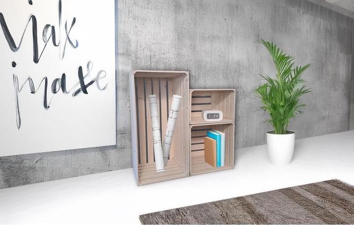 Image du produit Holz Zollhaus Holzharasse Weiss, 35 x 35 x 32 cm (35 x 35 x 32 cm)
