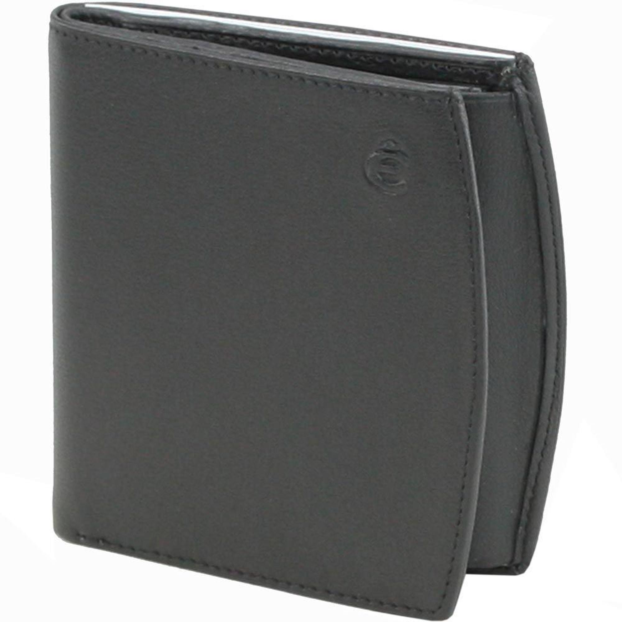 Esquire, Herren, Portemonnaie, Logo Geldbörse Leder 9 cm, Schwarz
