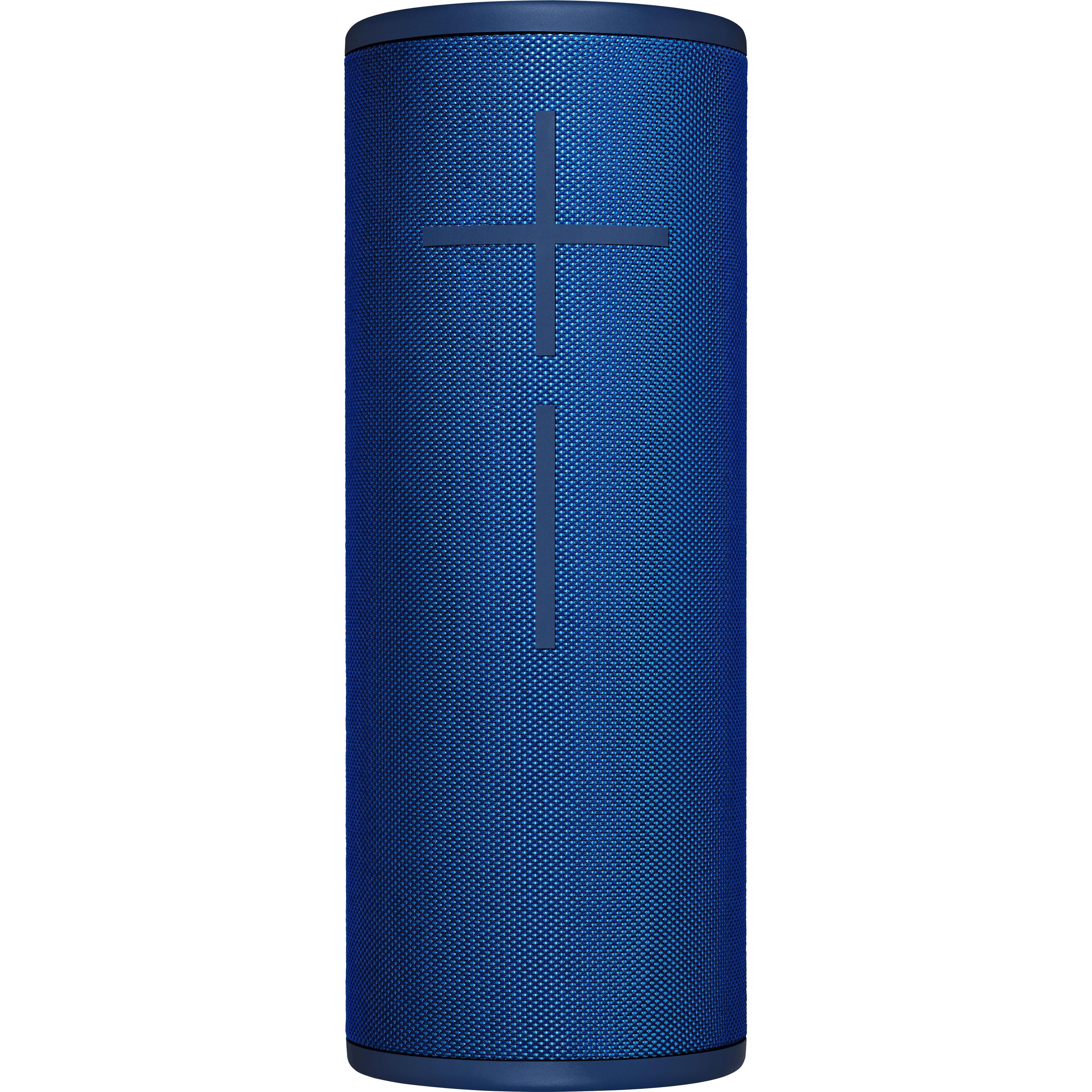 UE Megaboom 3 (20 h, Stromversorgung über USB, Akkubetrieb), Bluetooth Lautsprecher, Blau
