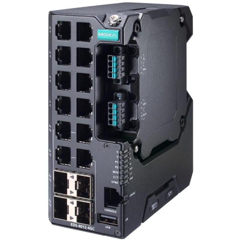 Moxa EDS-4012-4GC-LV, Netzwerk Switch