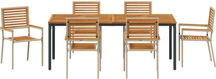 Produktbild vidaXL Garten Essgruppe (200 x 100 x 75 cm)