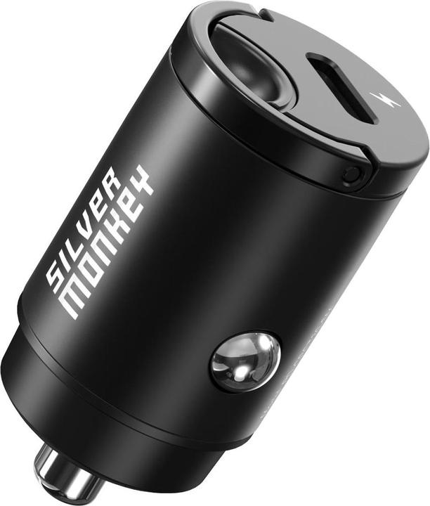 Produktbild Silver Monkey PD-CPCT30-SM 30W 1x USB-C PD Autoladegerät – Schwarz