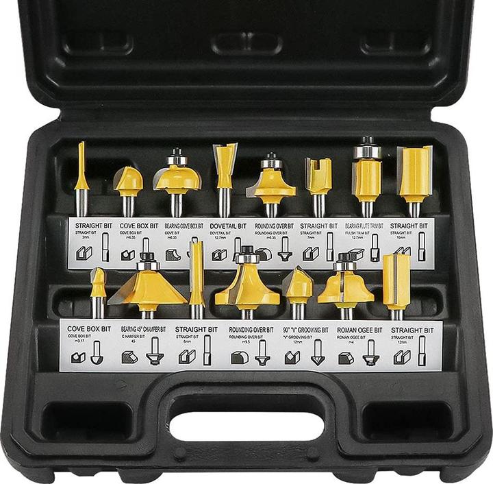 Produktbild Anesty 15tlg. Fräser Set für Oberfräsen