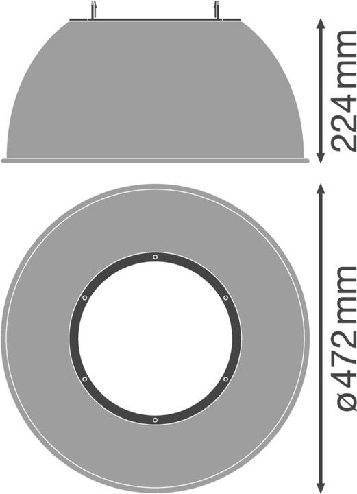 Produktbild Ledvance LED HBDALI REFLECTOR 155W 80DEG SI VS1 HB DALI REFLECTOR 80DEG 155W 80 DEG SI (Reflektor)