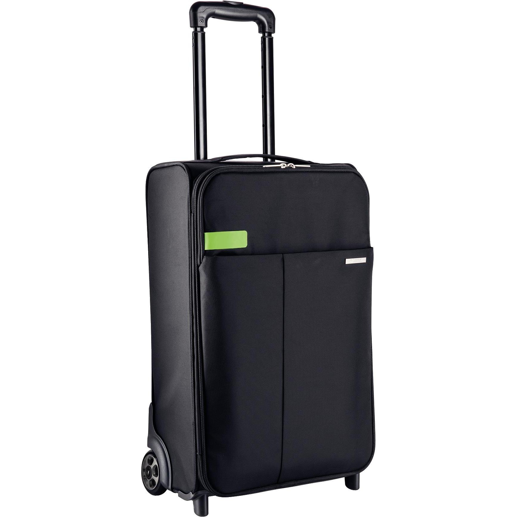Leitz Complete 2-Rollen Handgepaeck Trolley Smart Traveller, Koffer, Schwarz