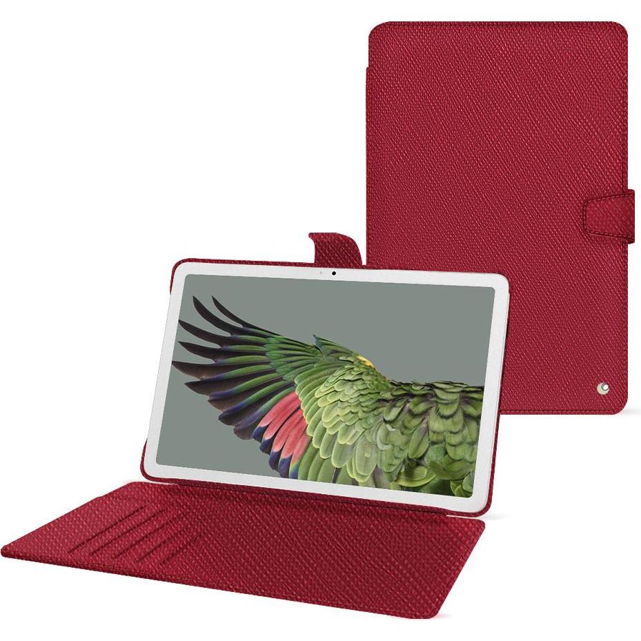 Noreve Lederschutzhülle Google Pixel Tablet (Google Pixel Tablet), Tablet Hülle, Rot