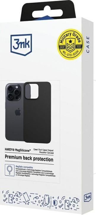 Actual product image 3MK Etui Hardy MagSilicone do Apple iPhone 15 Pro Max grafitowy (Apple iPhone 15 Pro Max)