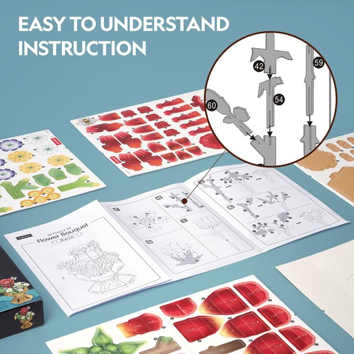 Immagine prodotto Cubicfun 3D Puzzle Blumentopf Rose 120 Teile (120 pezzi)