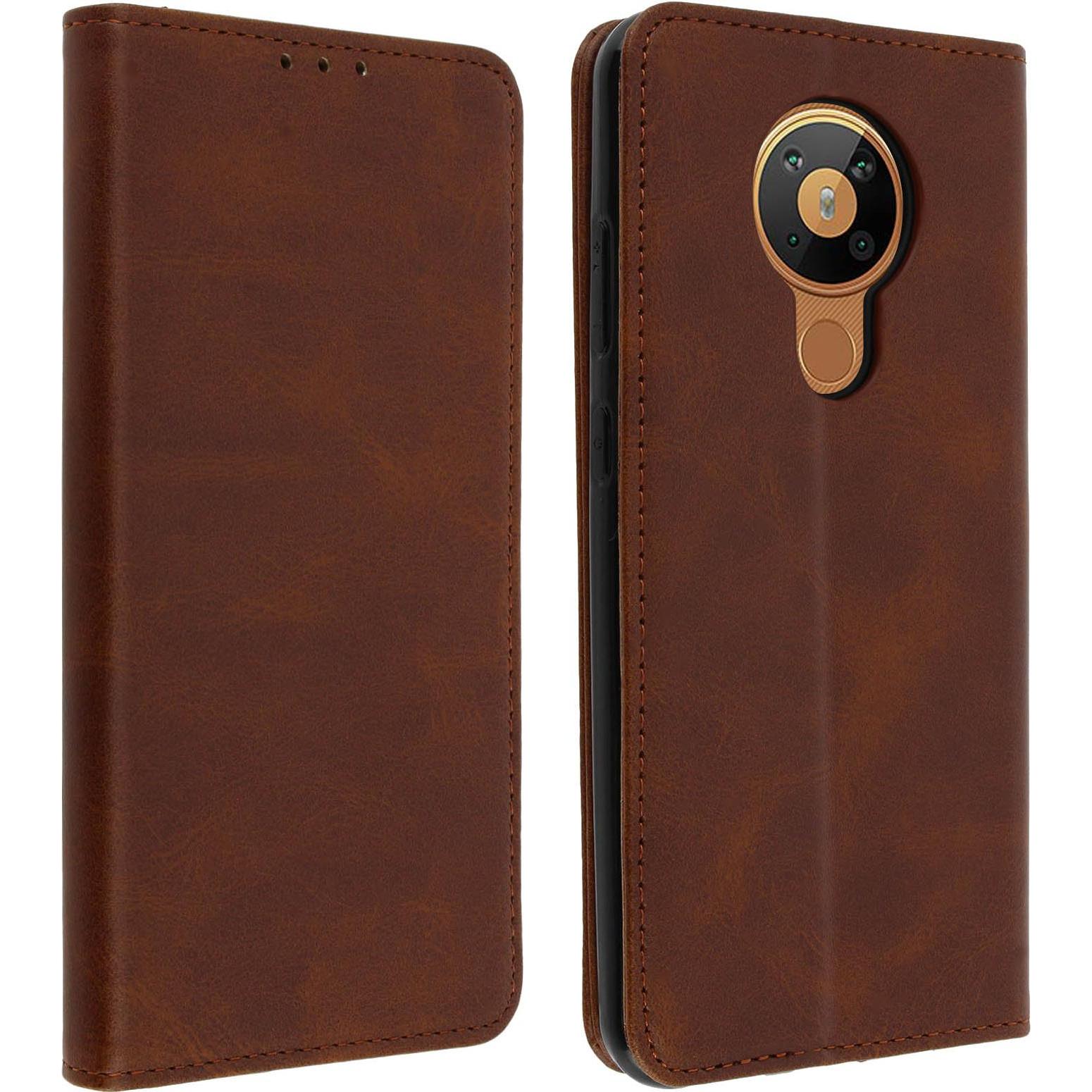 Avizar Silk Series (Nokia 5.3), Smartphone Hülle, Braun