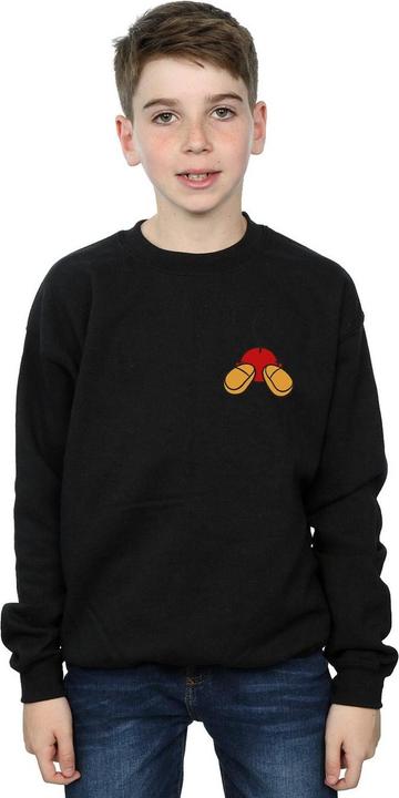 Actual product image Disney Boys Mickey Mouse Backside Breast Print Sweatshirt (116)