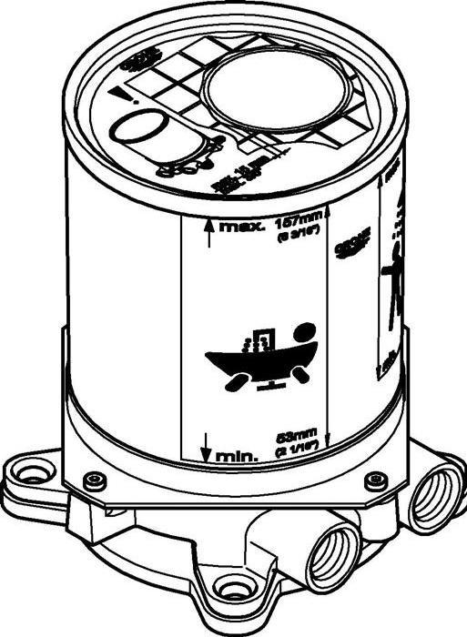 Actual product image Grohe Raw construction set