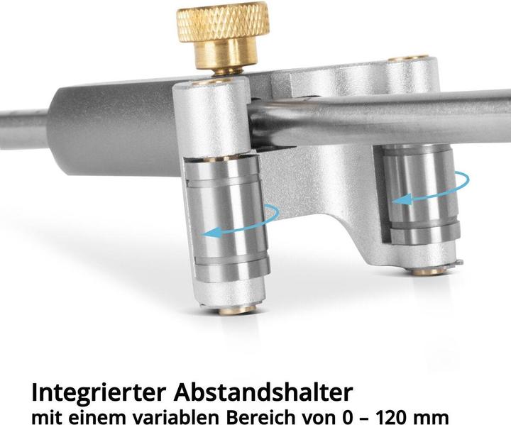 Produktbild Stahlwerk Anreisswerkzeug | Markierungswerkzeug | Markierungslehre | Streichmass (12 cm)