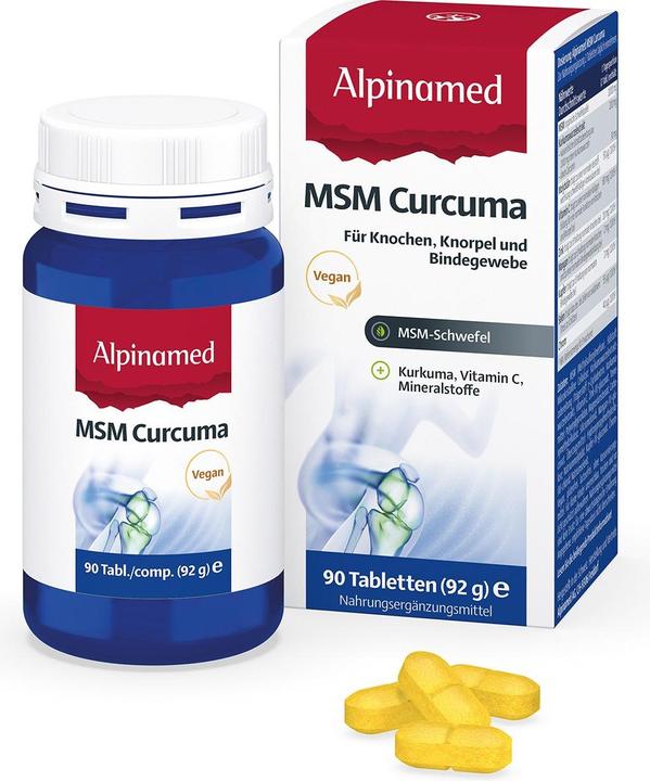 Image du produit Alpinamed MSM Curcuma (90 pièce(s), Cachets, 128 g)