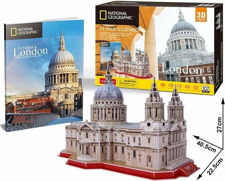 Image du produit Cubicfun Puzzle 3d de la cathédrale Saint-Paul (107 pièces)