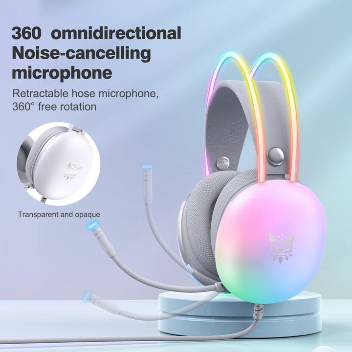 Actual product image Onikuma Gaming headphones X25 White (Cable)