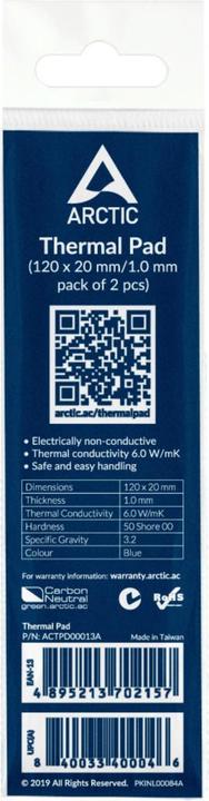 Immagine prodotto Arctic pad termico (1 mm, 6 W/m K)
