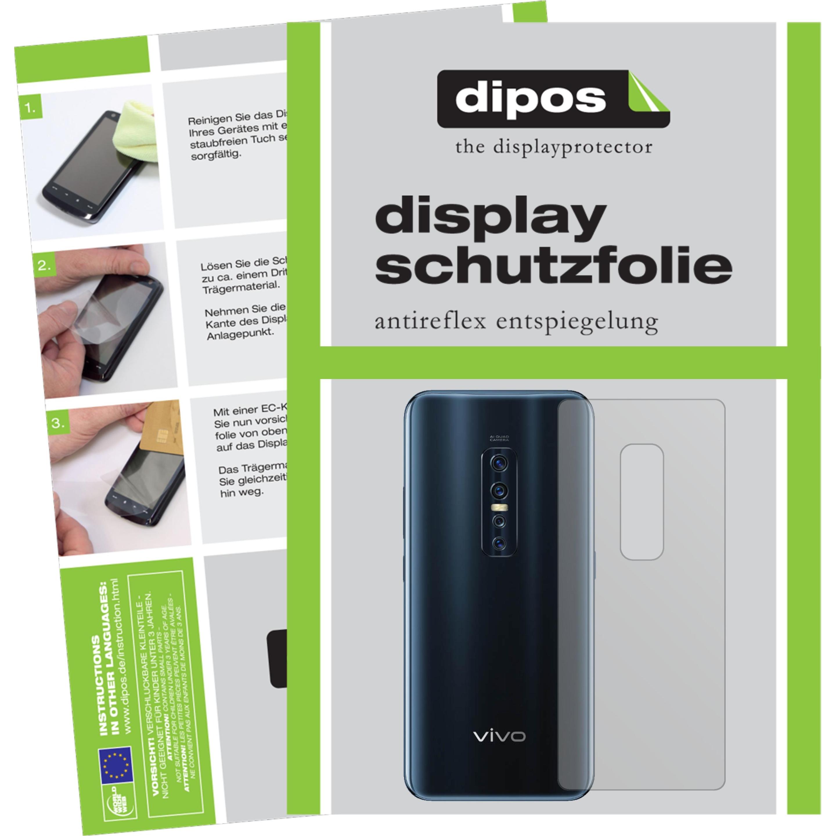 Dipos Displayschutzfolie Antireflex (2 Stück, Vivo V17 Pro), Smartphone Schutzfolie, Transparent