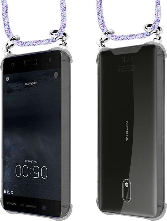 Produktbild Cadorabo TPU Handy Kette SILBER Cover