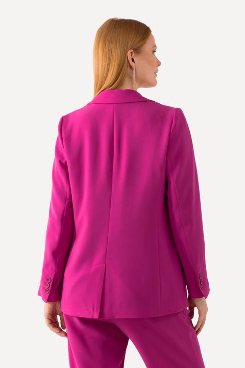 Produktbild Ulla Popken Blazer, Acetat, Reverskragen, Knopfverschluss (58)