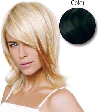 Image du produit Balmain naturel lisse 40cm 1B noir 12 pièces Extensions Fill-In cheveux humains (Noir, 40 cm)