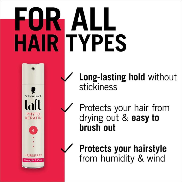 Actual product image Schwarzkopf Taft - Keratin Hairspray Spray Hairspray 250ml (250 ml)