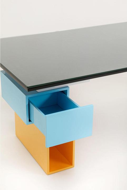 Image du produit Kare Design Schreibtisch Pixel mit Glasplatte 200x90cm