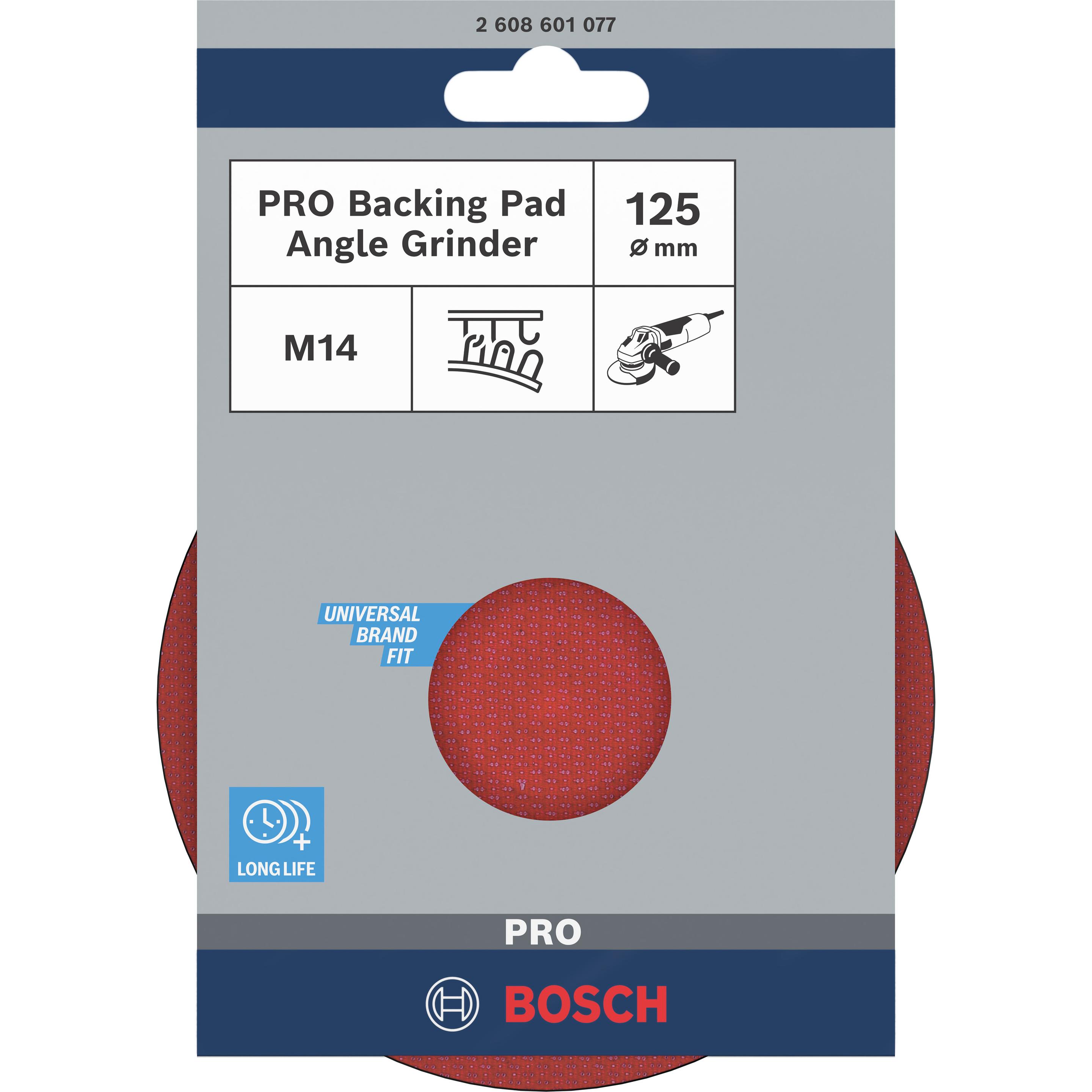 Thumbnail - Bosch Professional Zubehör, Schleifmittel, PRO Backing Pad, 125 mm, M14, Klettverschluss