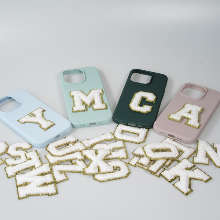 Produktbild PhoneLook Sticker Aufkleber für Handy/Tablet/Computer 3D gestickt Buchstabe O