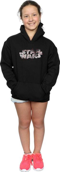Actual product image Star Wars Girls The Last Jedi Spray Logo Hoodie (140, 146)