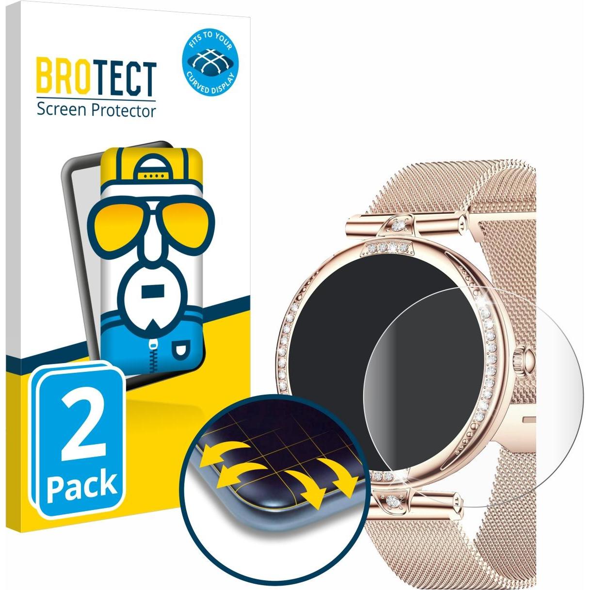 Thumbnail - BROTECT Full-Screen Displayschutz, Smartwatch Schutzfolie, Transparent