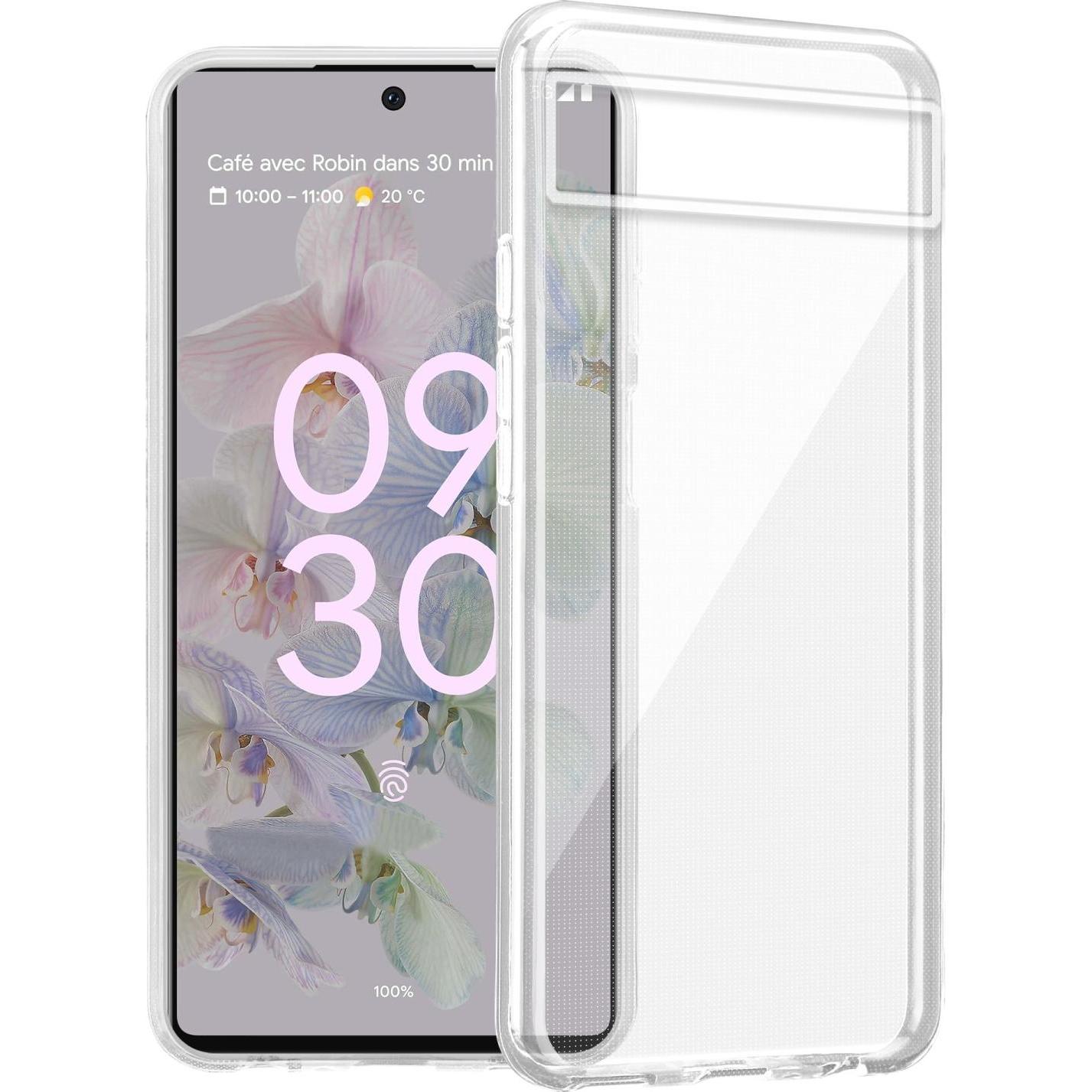 Cadorabo TPU Ultra Slim AIR Hülle für Google PIXEL 6A (Google Pixel 6a), Smartphone Hülle, Transparent