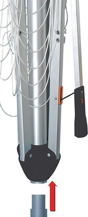 Actual product image Juwel Clothes horse / rotary dryer Novastar 500 Compact easy to open thanks to light tensioning lever (45 m)