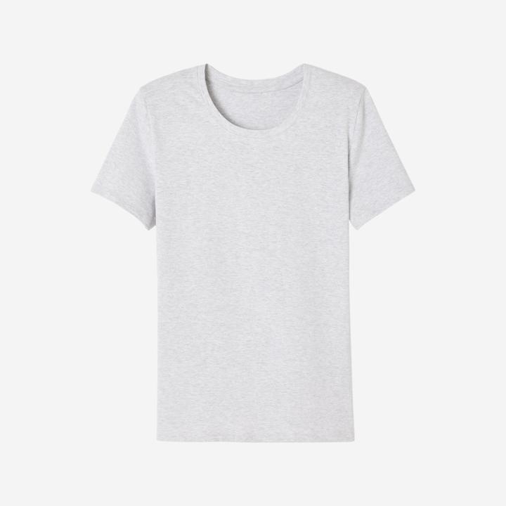 Domyos T-Shirt Damen - 500 Essential Post Consumer grau
