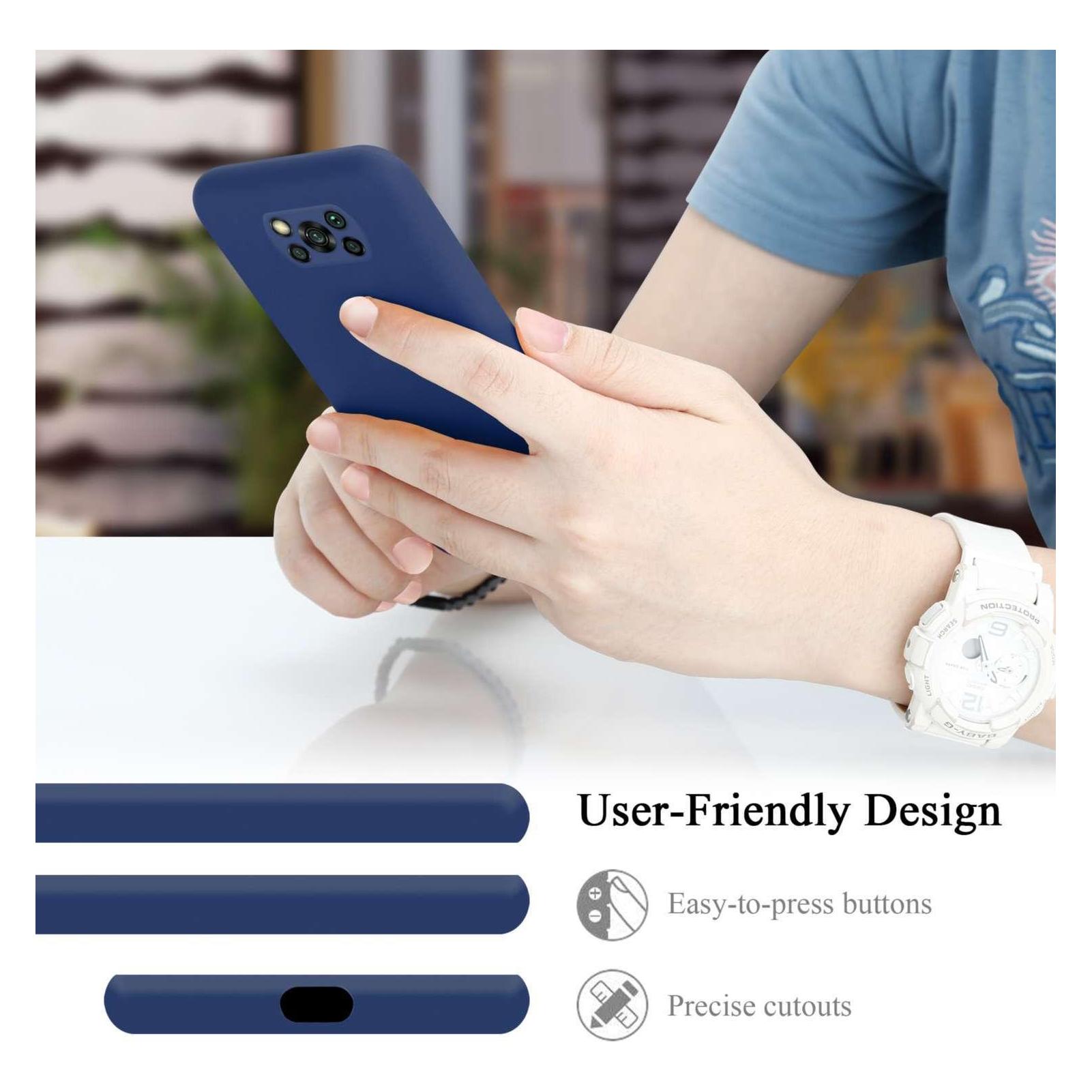 Cadorabo Cover Trasparente Per Xiaomi Poco X3 NFC – Custodia Sottile In Silicone TPU Morbido, Antiurto, Anti-giallo, Bordo Rialzato
