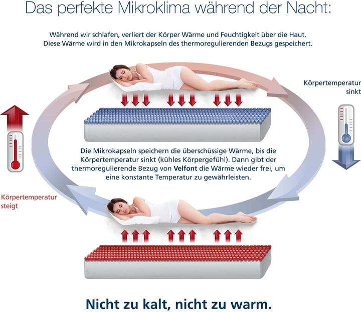 Actual product image Velfont Frost Thermoregulating Cushion Cover (Pillowcase, 40 x 70 cm)