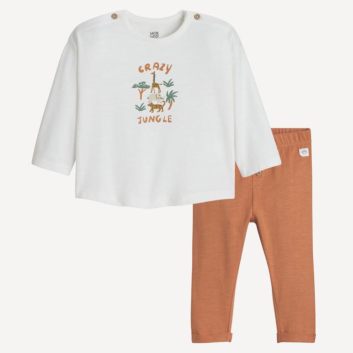 Produktbild La Redoute Collections 2-teiliges Set aus Shirt und Leggings (92)